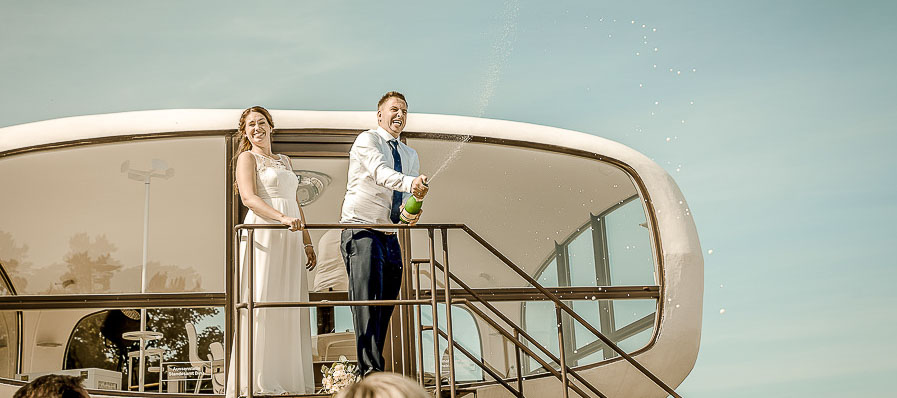 Strandhochzeit in Binz im alten Rettungsturm